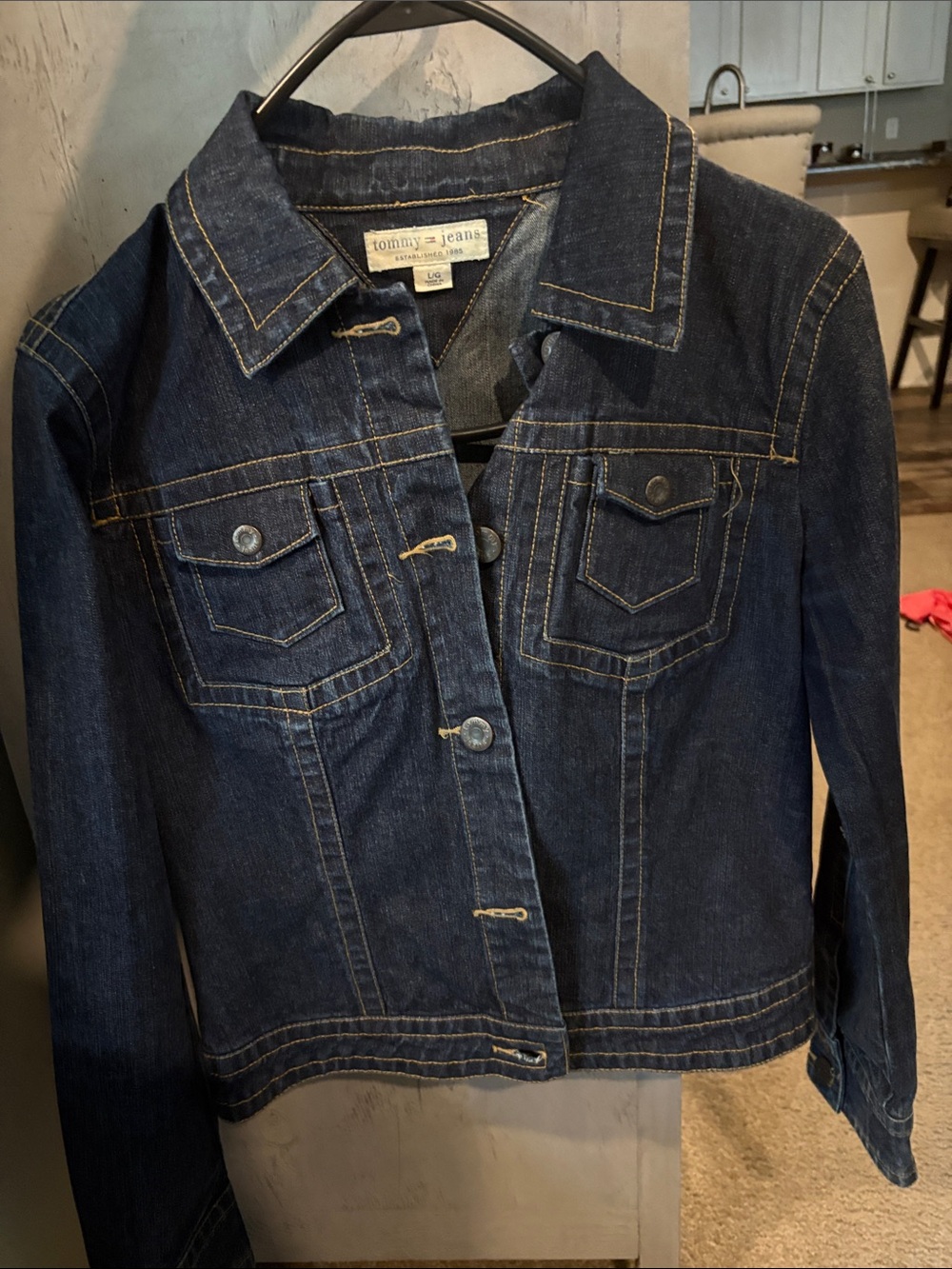 Tommy Hilfiger Dark Blue Denim Jean Jacket